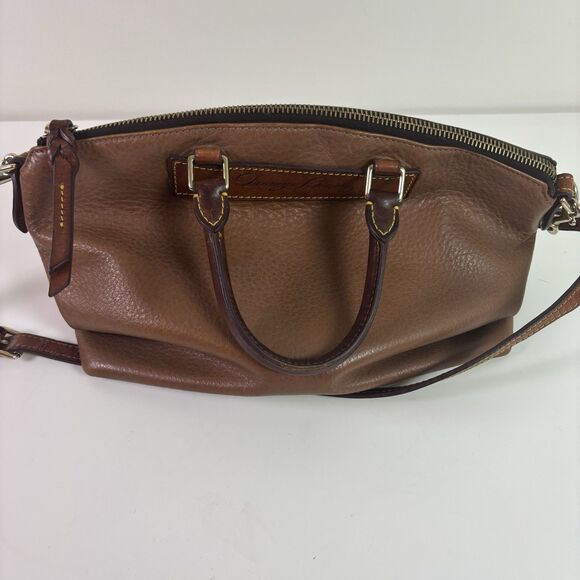 Vintage Dooney & Bourke Florentine Vachetta Brown Leather Large Juliette Satchel - Picture 6 of 16